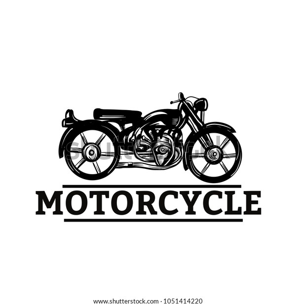 classic motorcycle vector. classic motorcycle\
logo, emblems, badges \
template