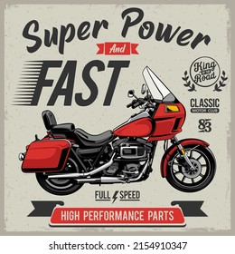 Motocicletas clásicas con un estilo de color sólido
