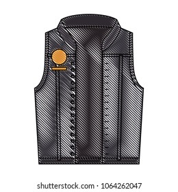 classic motorcyclist jacket icon