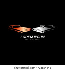 classic muscle car logo, emblems, badges and icons