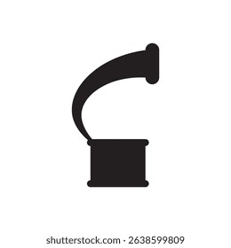 Classic music box silhouette, great for nostalgic designs, musical branding, or children’s products. Vector EPS file.