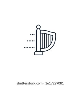 classic music creative icon. From Music icons collection. Isolated classic music sign on white background