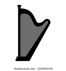 classic music instrument harp