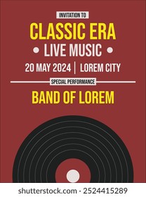 Classic Music Live Template Design