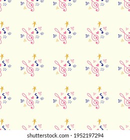 Patrones musicales clásicos, con partitura de papel y trineo, grandes diseños para cualquier propósito. Textura retro abstracta. Indicador de ejemplo