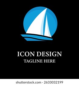 Classic Nautical Ship Emblem Icon