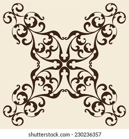 Classic nice art element on beige