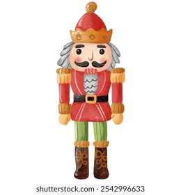 Classic Nutcracker Soldier in Red and Green