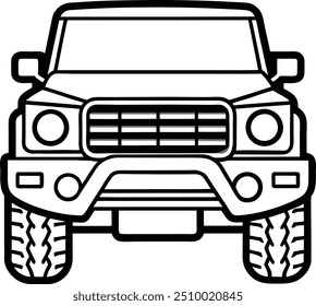 Classic Off Roader, Classic Off Roader vector silhouette, Classic Off Roader line art, car illustration and vector , vehicle vector, vehicle illustration