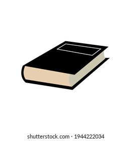 Classic old book icon design template vector