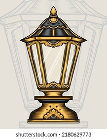 Vector clásico de lámparas antiguas. Vector premium