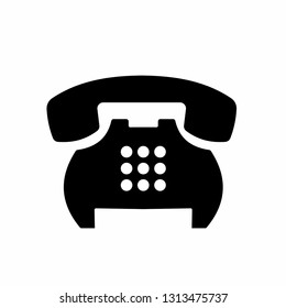 	
classic old vintage phone icon vector logo illustration silhouette