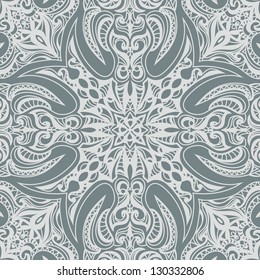 classic old vintage round vector ornament pattern scarf for textile interior decoration