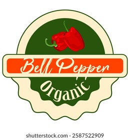 Classic Organic Bell Pepper packaging tag.