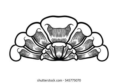 classic ornament. black and white. line ornament frame. ornament vector