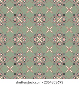 Classic ornament. Decorative seamless pattern with swirls for designer wallpaper, trendy print, trendy decor, home textile, retro decor. Vector.