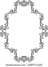 Classic ornament frame. vector illustration