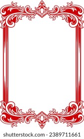 Marco de adorno clásico. ilustración vectorial