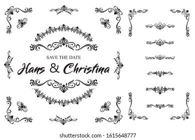 Classic Ornament Frame Vintage Border