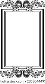 Classic Ornament Frame For Wedding
