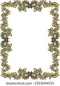 Classic Ornament Frame For Wedding