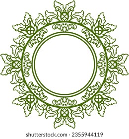 Classic Ornament Frame for Wedding