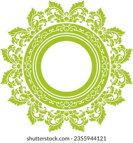 Marco de ornamento clásico para la boda