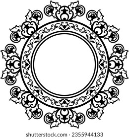 Marco de ornamento clásico para la boda
