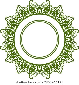 Marco de ornamento clásico para la boda