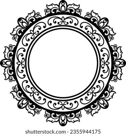 Classic Ornament Frame for Wedding