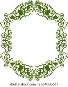 Classic Ornament Frame for Wedding 