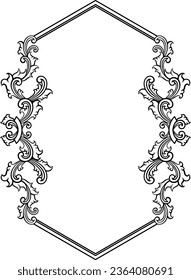 Classic Ornament Frame for Wedding 