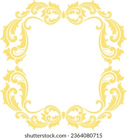Classic Ornament Frame for Wedding 