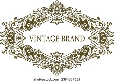 classic ornamental emblem detail ornament