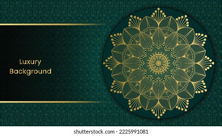 Classic ornamental invitation card with floral ornamental mandala. Luxury vintage background design in gold color. Invitation, Wedding card, Diwali, India, Indian, Arabic, Damask, Turkish, Turkish 