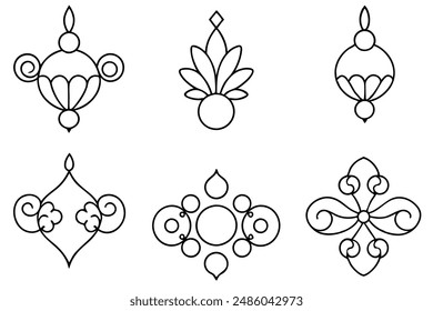 Classic Ornamental Line Art Beauty