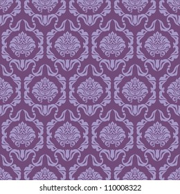 Classic ornamental seamless wallpaper; elegant damask background