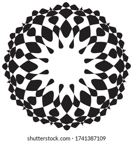Classic Ornaments Rangoli design elements Vector illustration