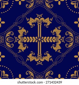 Classic orthodoxy seamless pattern