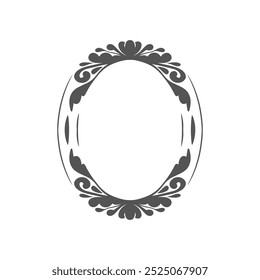 Classic Oval Ornamental Frames. Elegance Vintage Border for Invitation and Scrapbooking design free vector editable background