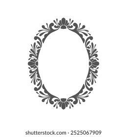 Classic Oval Ornamental Frames. Elegance Vintage Border for Invitation and Scrapbooking design free vector editable background