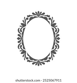 Classic Oval Ornamental Frames. Elegance Vintage Border for Invitation and Scrapbooking design free vector editable background