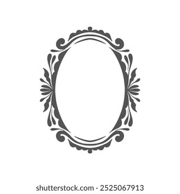 Classic Oval Ornamental Frames. Elegance Vintage Border for Invitation and Scrapbooking design free vector editable background