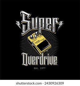 classic over drive guitar pedal  