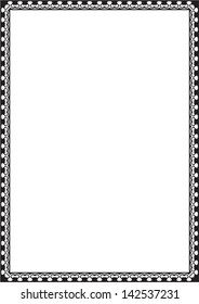 Classic page is isolated on white