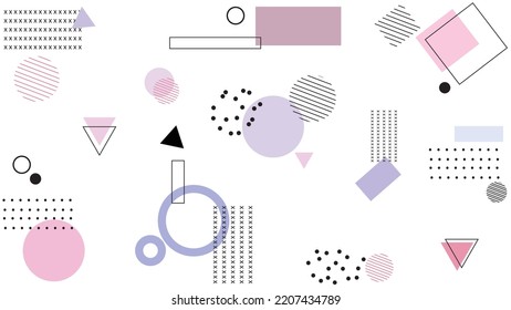 Fondo abstracto de forma plana de color pastel clásico con vector minimalista