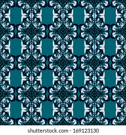 Classic pattern. Can be used in textiles, for a stained-glass window, for book design, website background, and also for the design of the objects of interior and exterior. Module