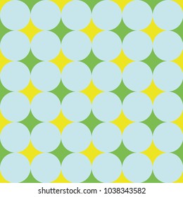 classic pattern circles green blue