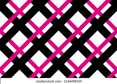 Classic pattern with crossed lines. Vector illustration. Traditional tile background for printing on fabric, paper, wrapping, scrapbooking, websites Background.