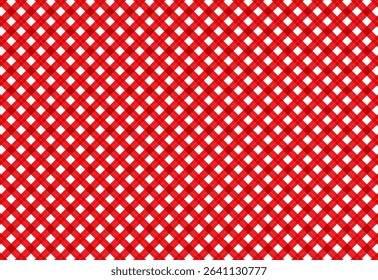 classic pattern fabric cross plaid or checkered with strip red and white, gingham, checkered, boho pattern, seamless plaid pattern vector. Retro background fabric. Vintage checkered color,